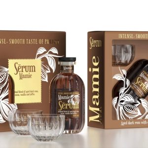 Serum Mamie (40% alk, 0,7l) Dárková kazeta se skleničkami